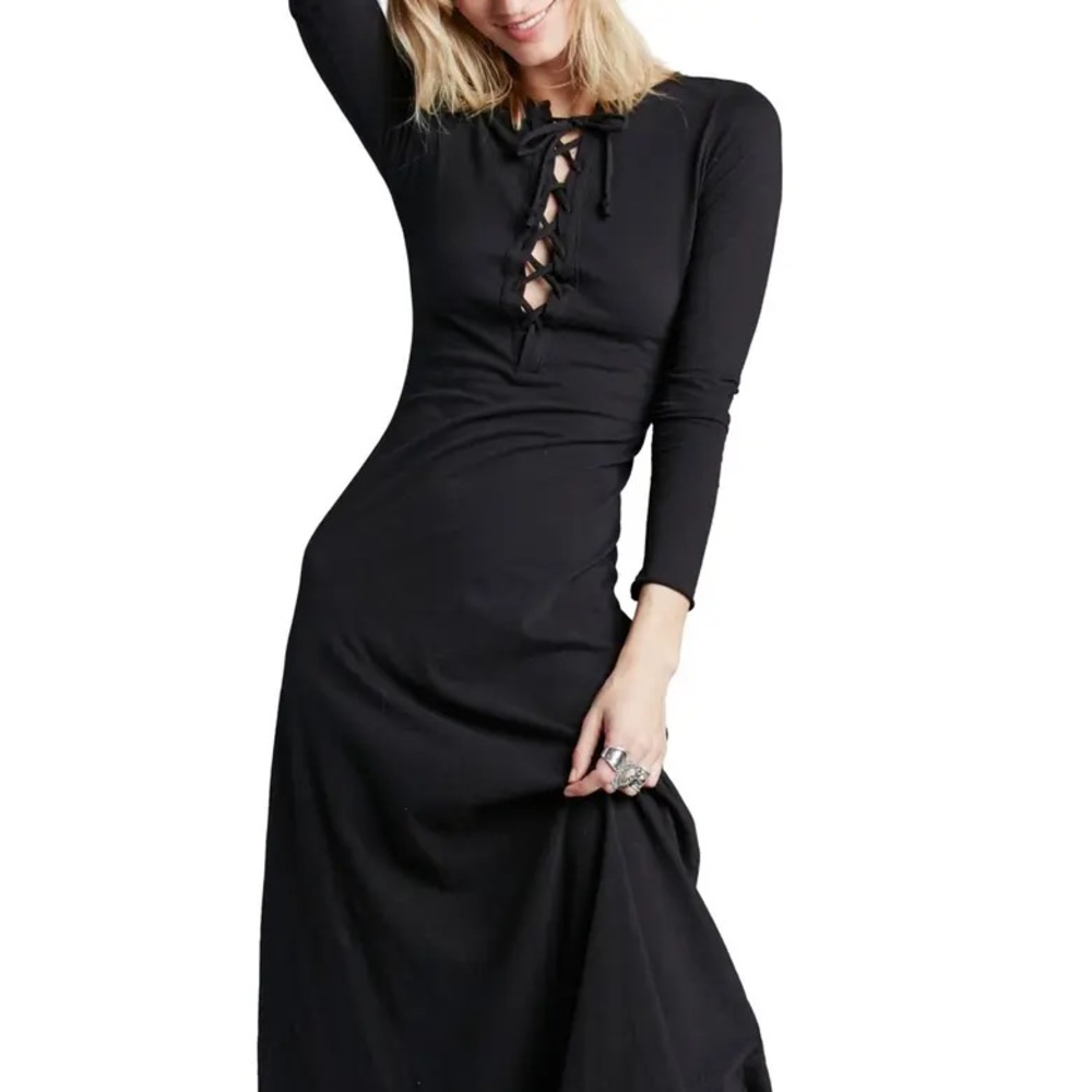Free People beach psychomagic maxi witch dress